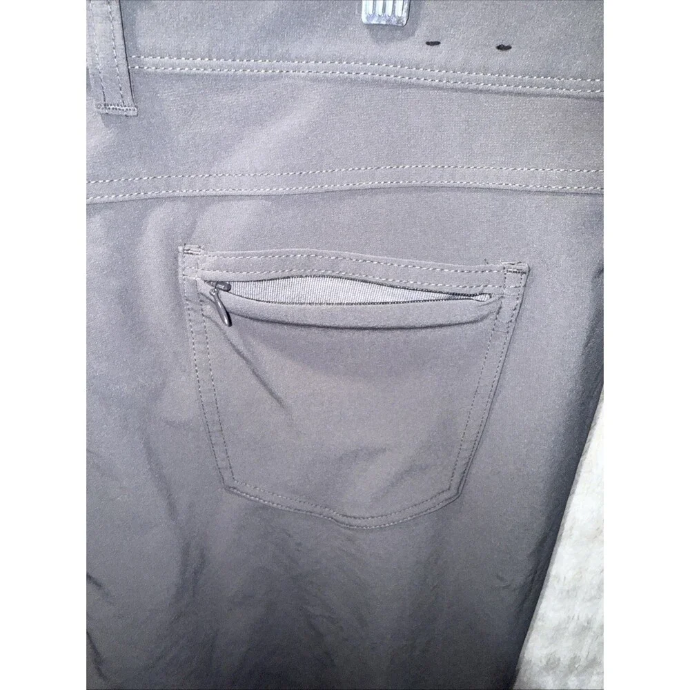 Mizzen + Main Pants Men's 36x30 Gray Helmsman Slim Performance Golf Stretch - Picture 10 of 12